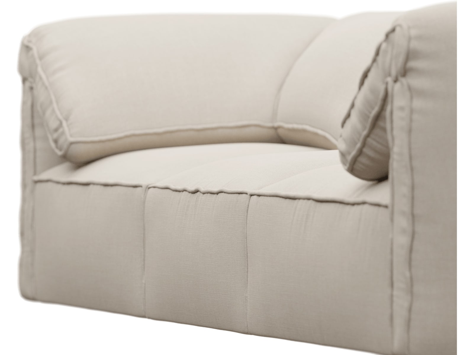 Kai Santa Fe Sand Modular Sofa - 3 Seater color Santa Fe Sand