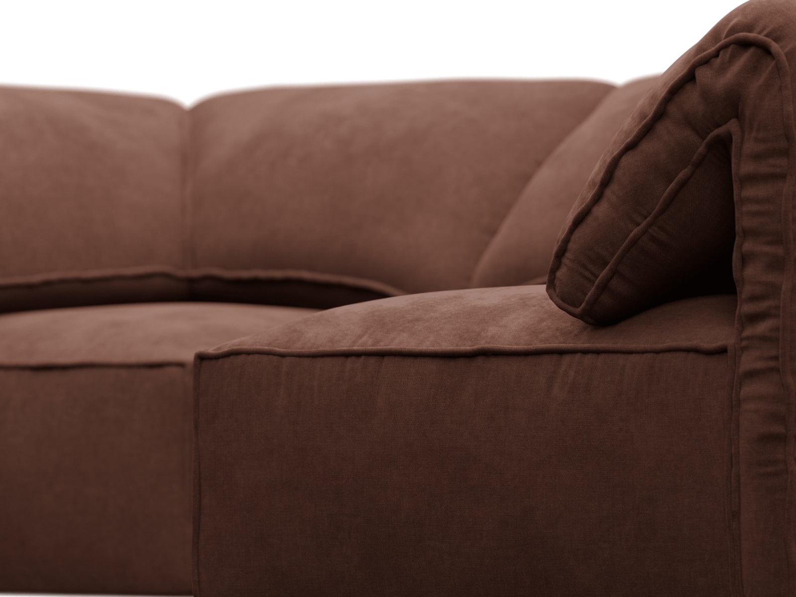 Kai Muse Rust Modular Sofa - 4 Seater color Muse Rust