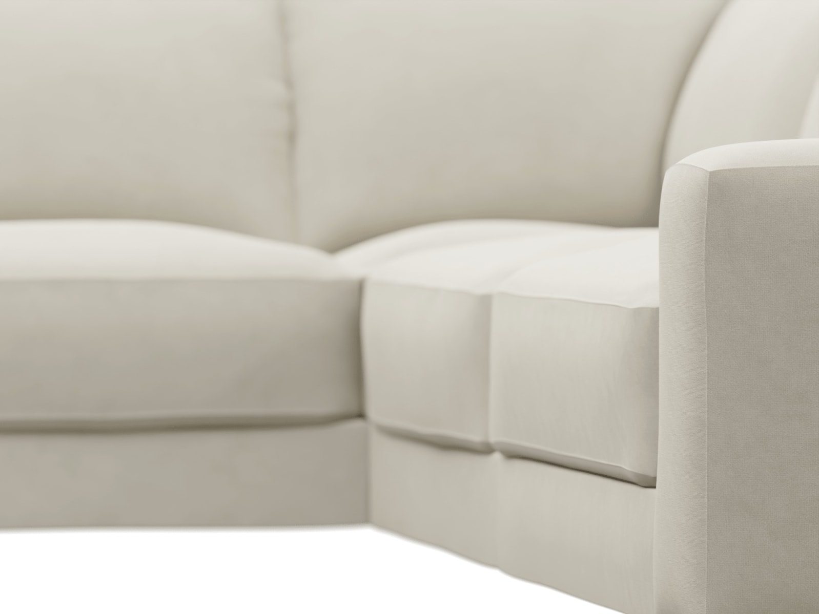 Monica Muse Flax Corner Sofa - 5 Seater color Muse Flax