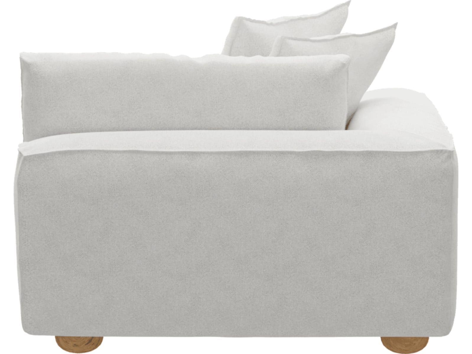 Tully Noa Fog Left Arm Facing Chair Module color Noa Fog