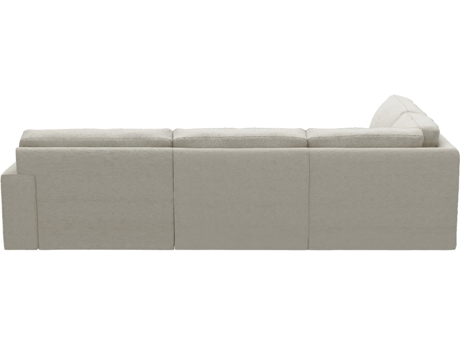 Monica Boucle Ivory Sofa - 4 Seater LAF Terminal color Boucle Ivory