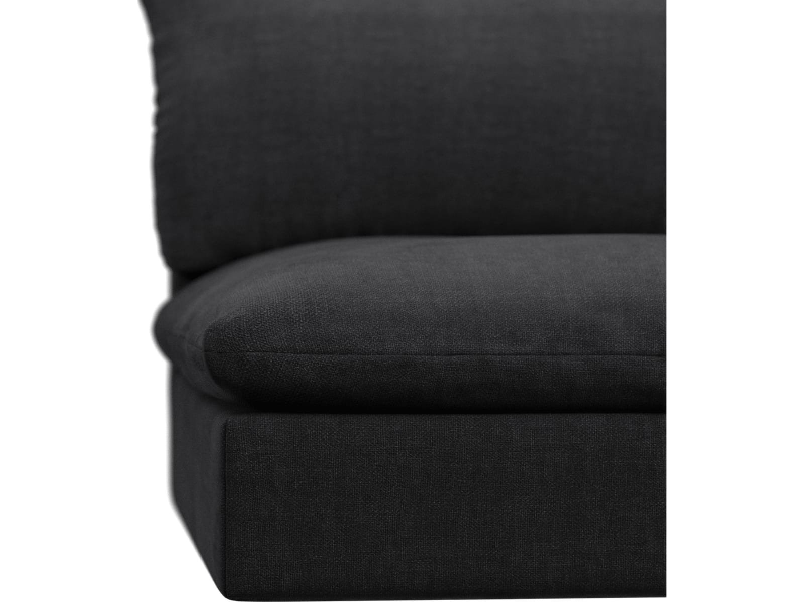 Willow Plaza Flint Grey 1 Seat Right Arm Facing Sofa Module color Plaza Flint Grey
