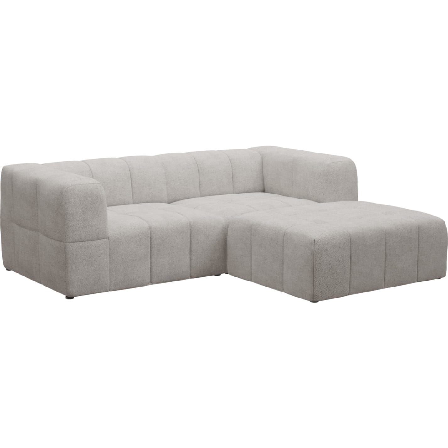 Lucello Avon Mineral Modular Sofa with Ottoman - 3 Piece color Avon Mineral
