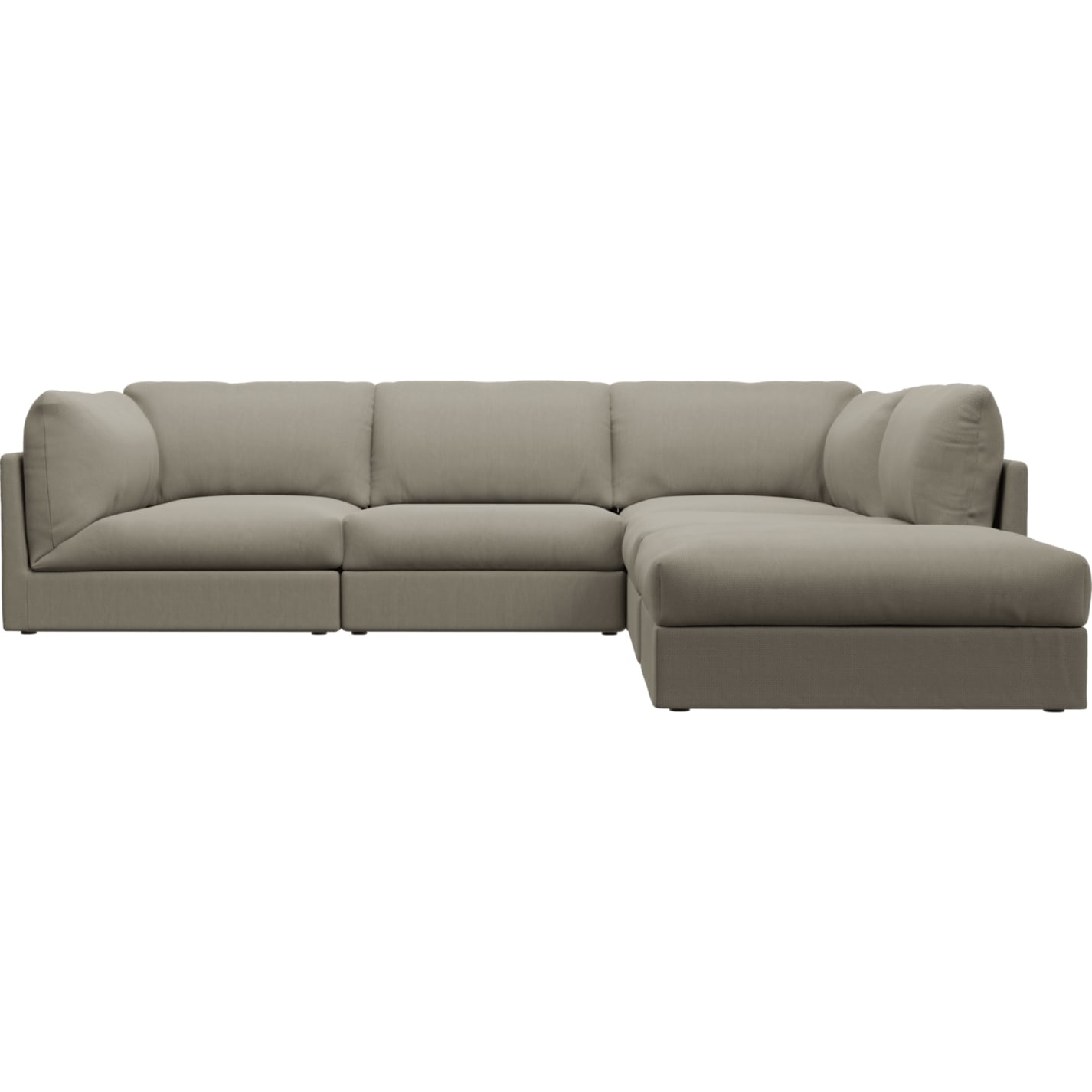 Finley Plaza Natural Modular Sofa - 5 Seater RAF Terminal color Plaza Natural
