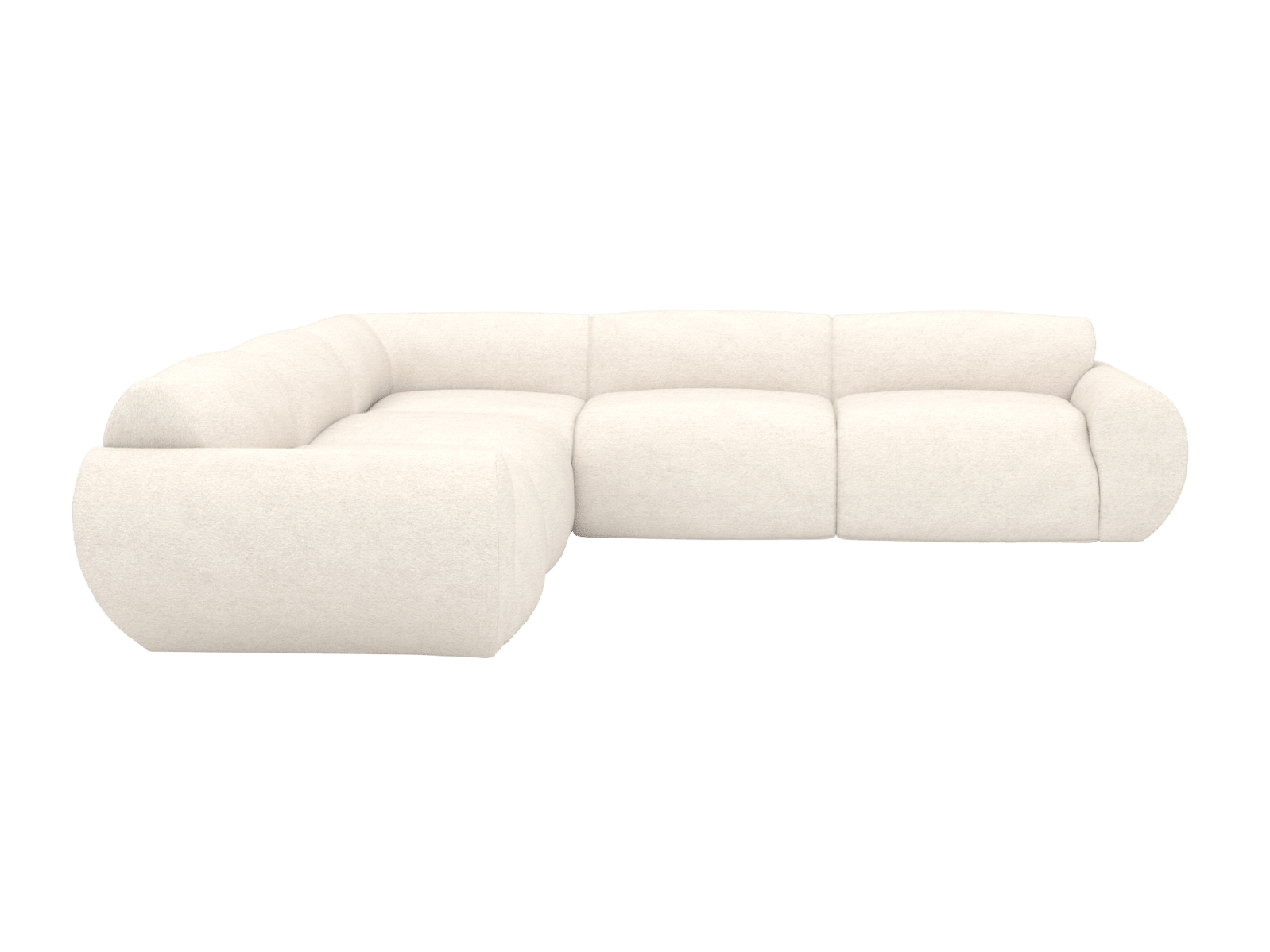 Malmo Noa Fog Corner Sofa - 5 Seater color Noa Fog