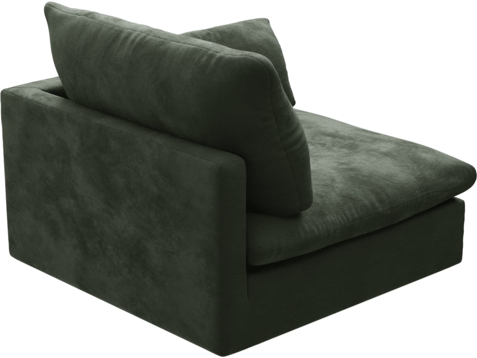 Willow Muse Forest 1 Seat Right Arm Facing Sofa Module color Muse Forest