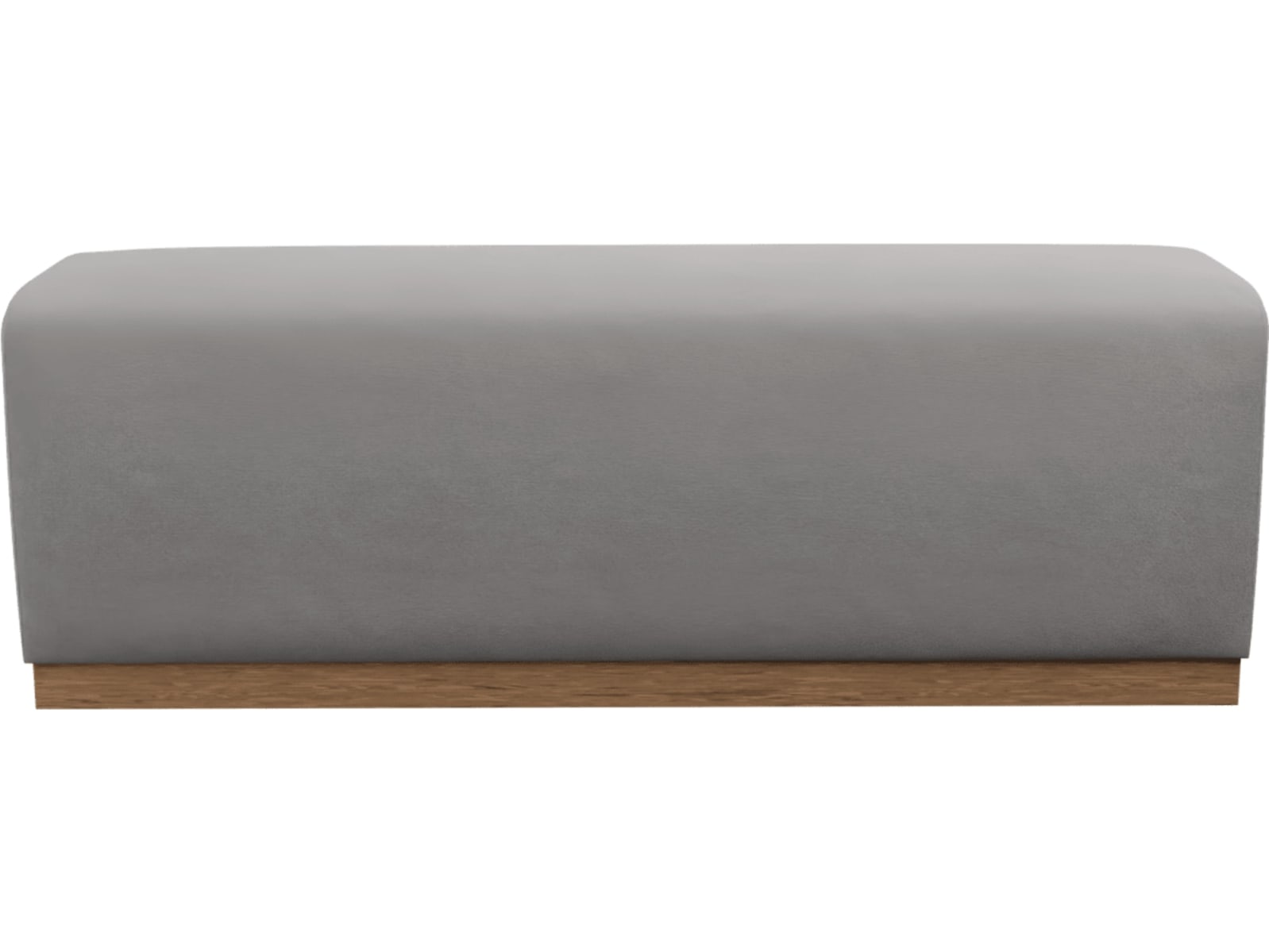 Havana Bed End View Steel color View Steel