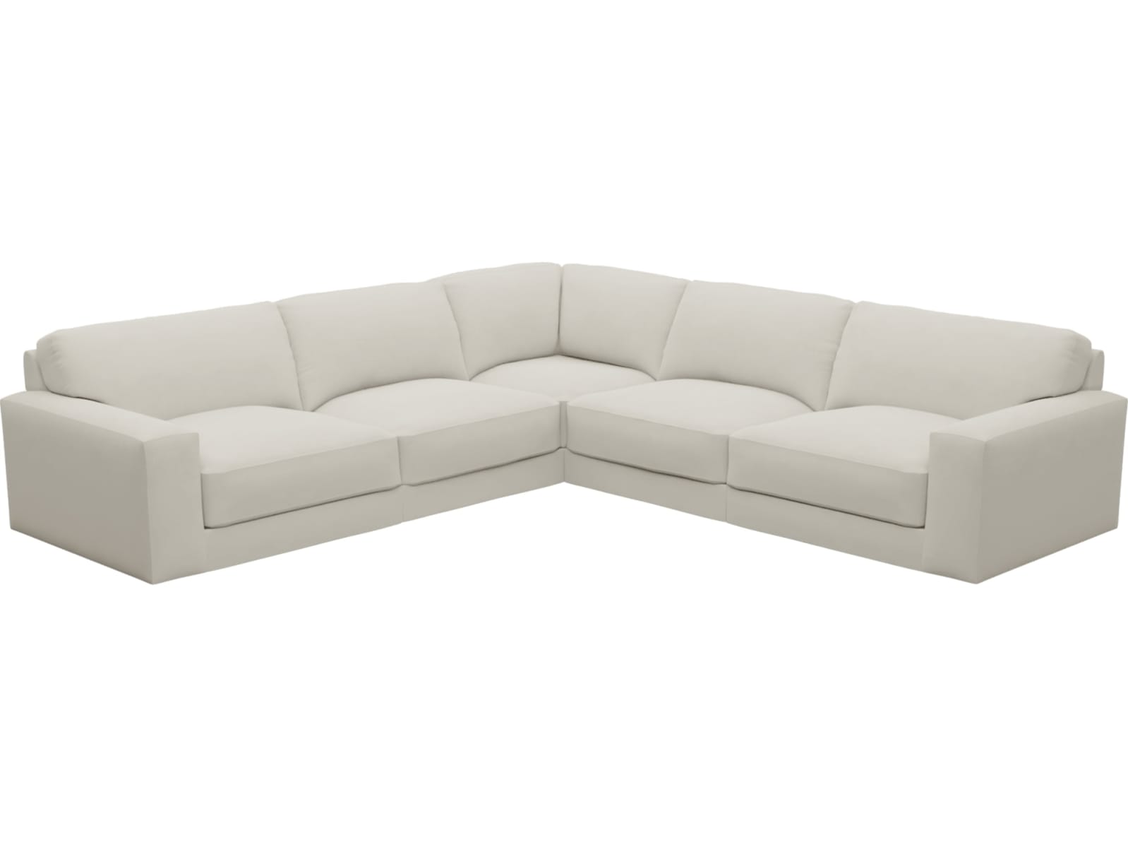 Monica Toorak Pearl Corner Sofa - 5 Seater color Toorak Pearl