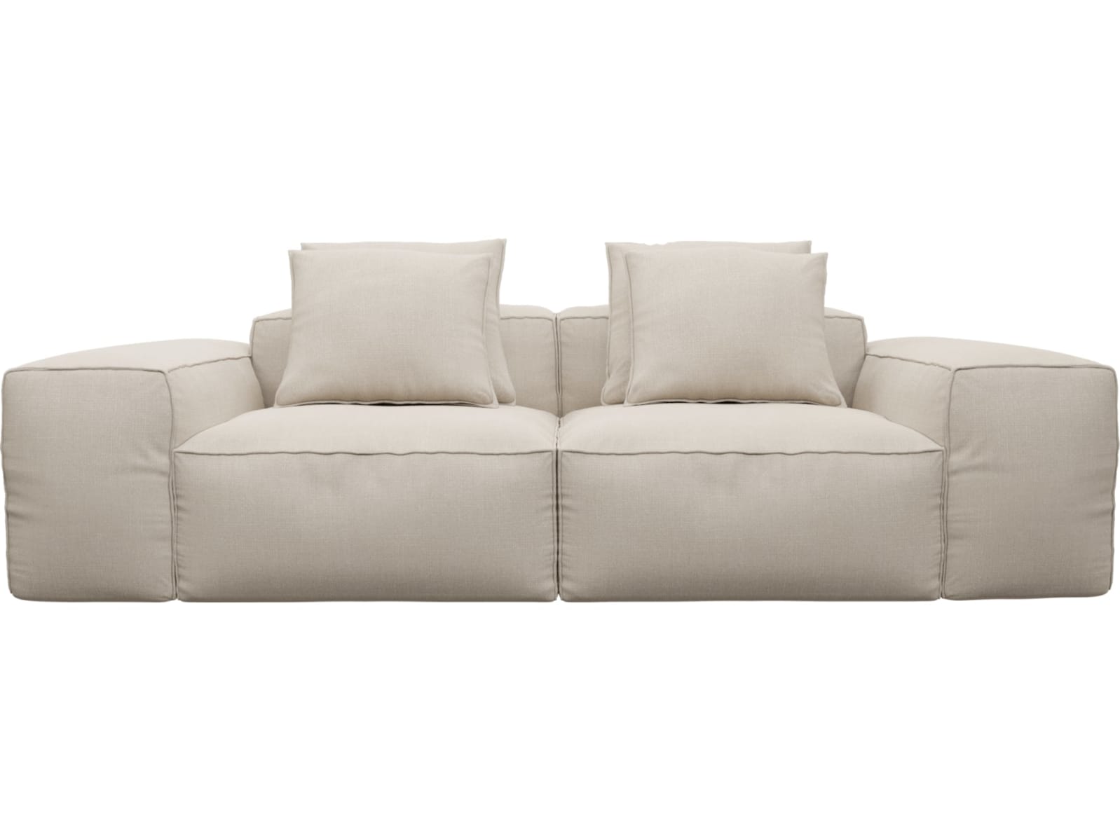 Riley Santa Fe Sand Modular Sofa - 2 Seater color Santa Fe Sand