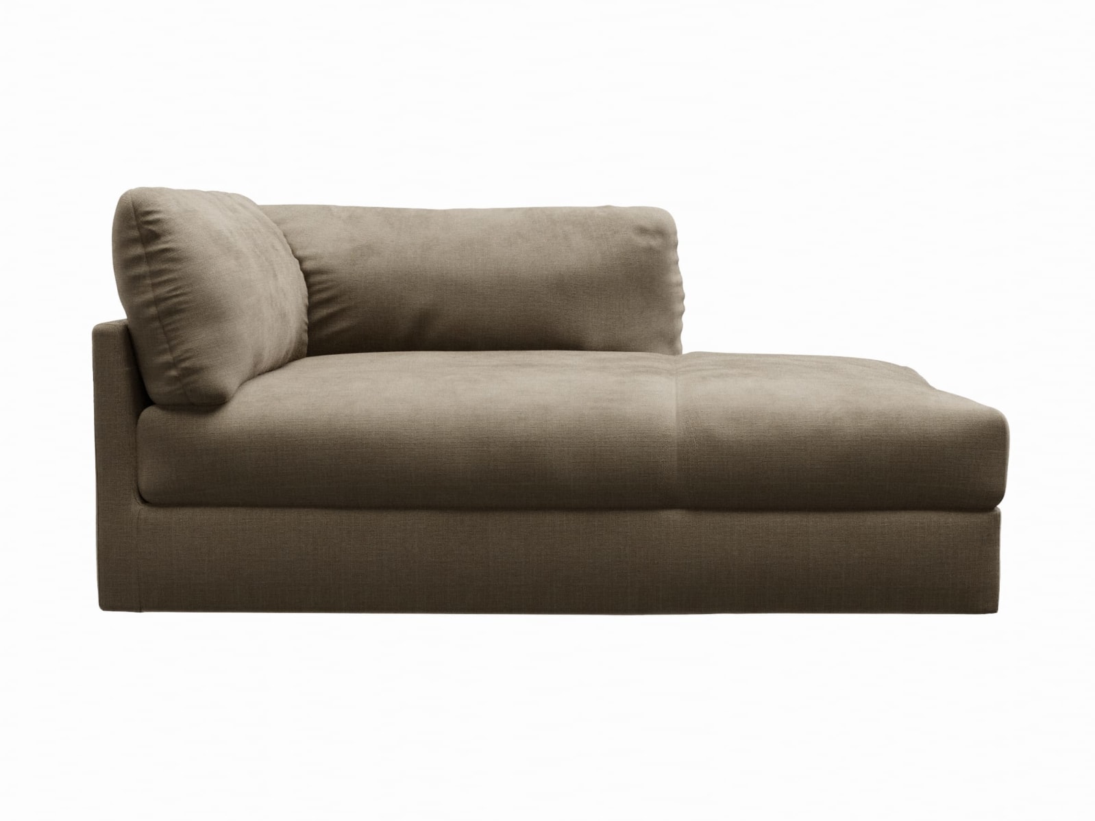 Finley Tribute Walnut Right Arm Facing Chaise Module color Tribute Walnut