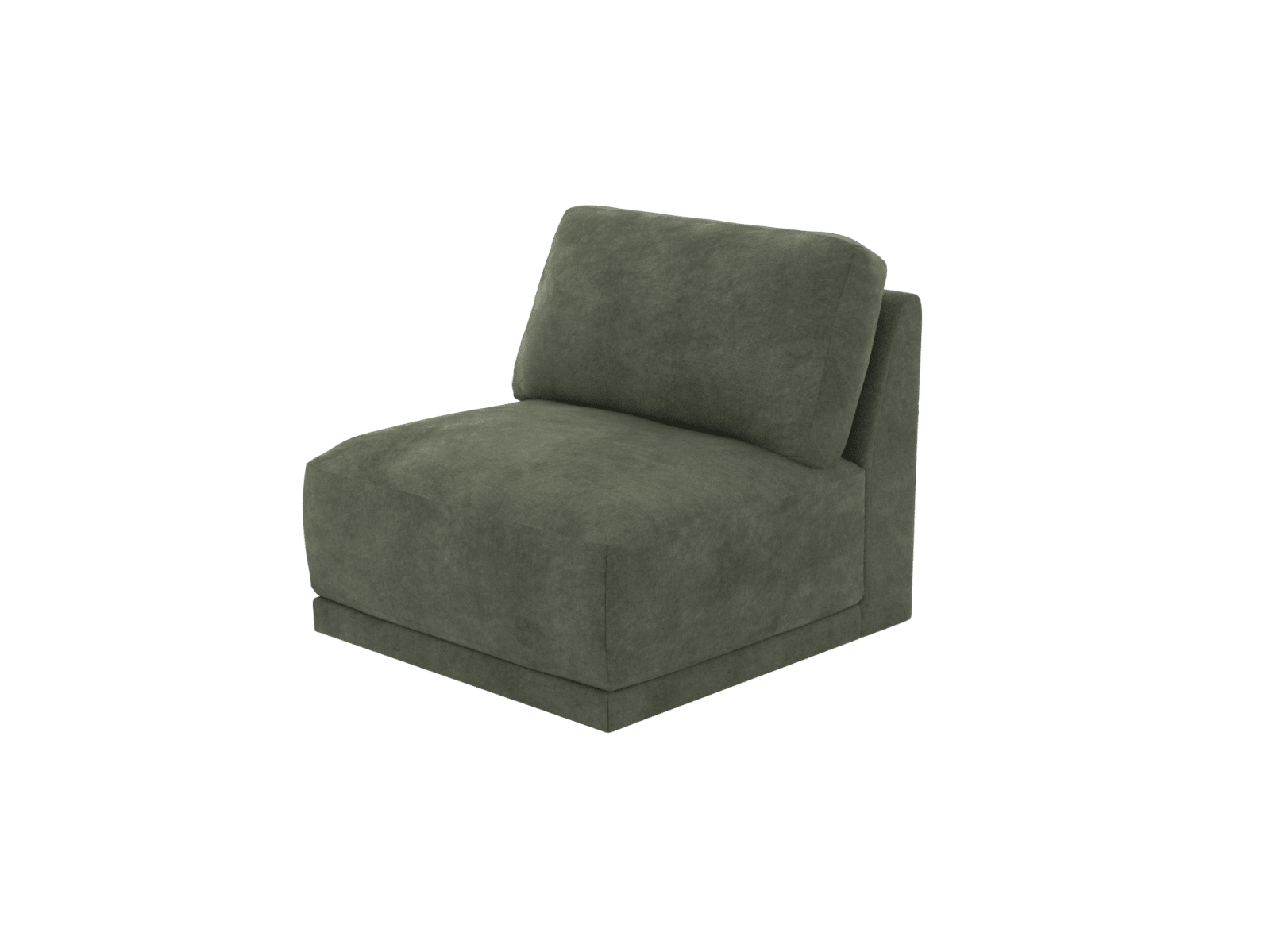 Emily Armless Chair Module Muse Forest color Muse Forest