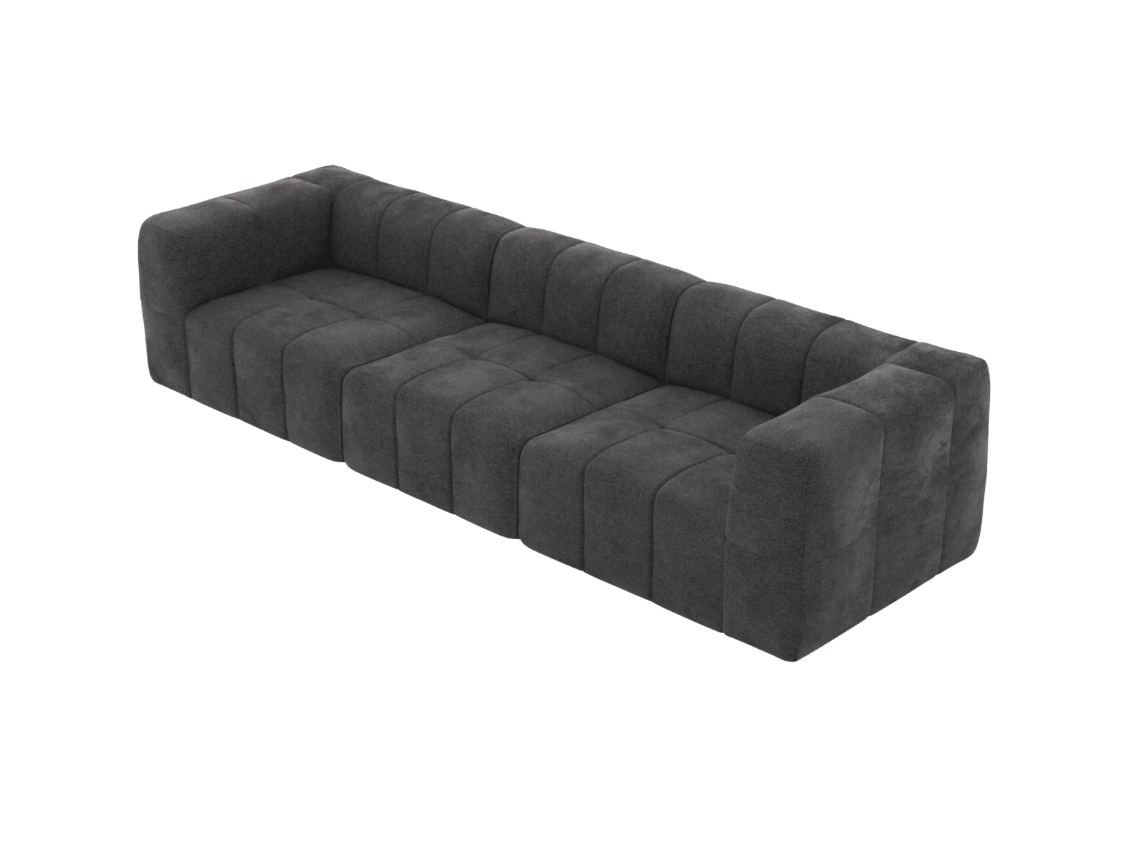 Lucello California Charcoal Modular Sofa - 3 Piece color California Charcoal