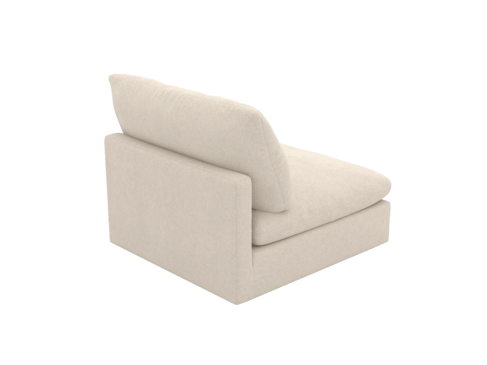 Willow Tribute Shell Armless Sofa Module color Tribute Shell