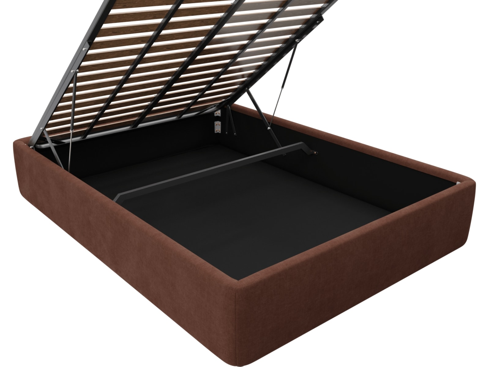 Leo Gas Lift Bed Base Muse Rust color Muse Rust