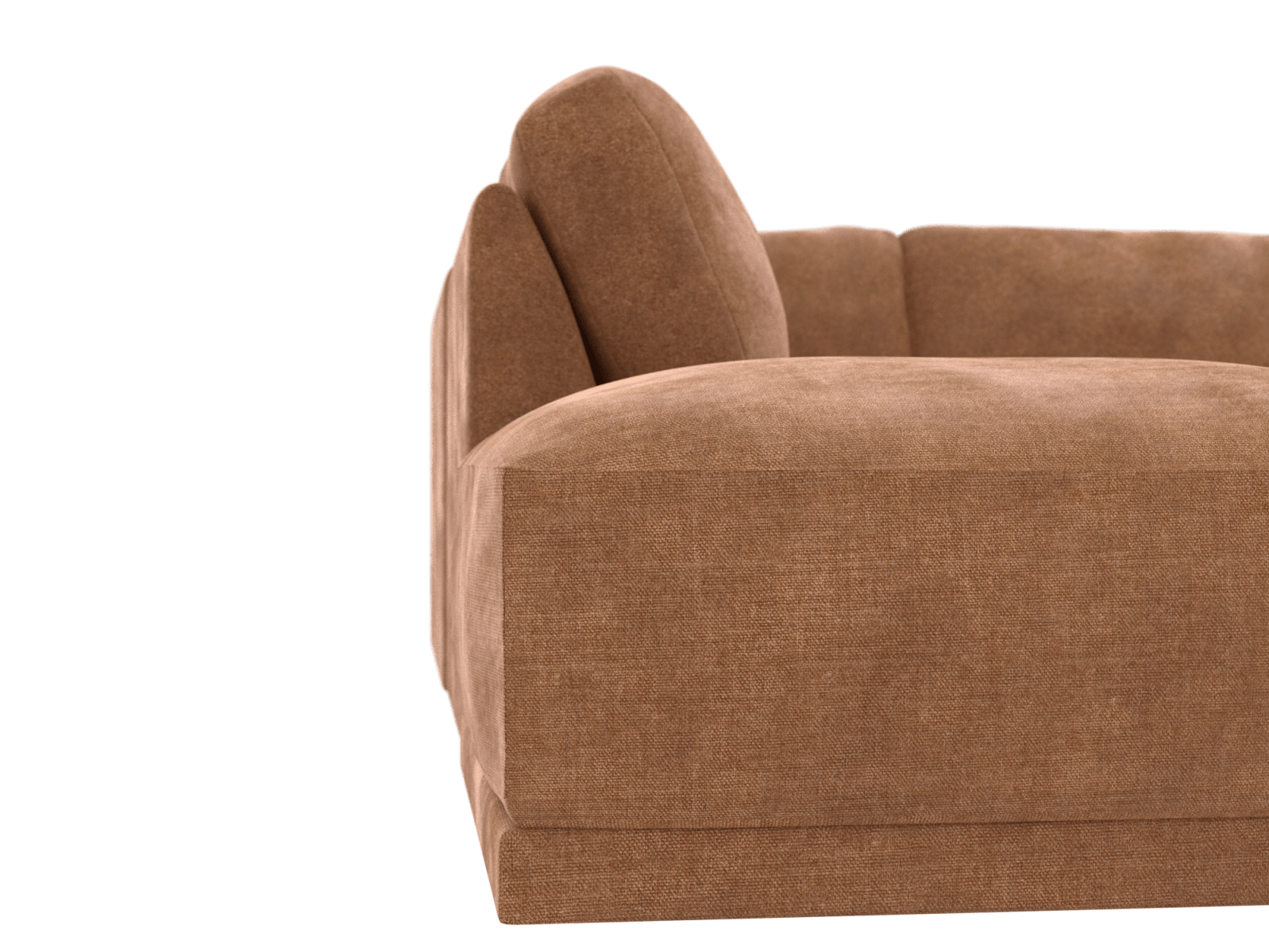 Emily Modular Sofa Tribute Chestnut - 5 Piece color Tribute Chestnut