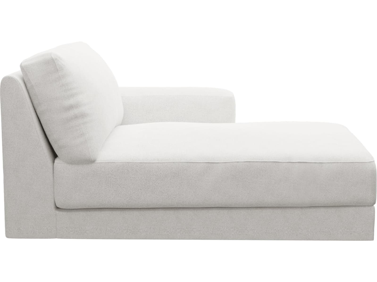 Monica Noa Fog Right Arm Facing Chaise Module color Noa Fog