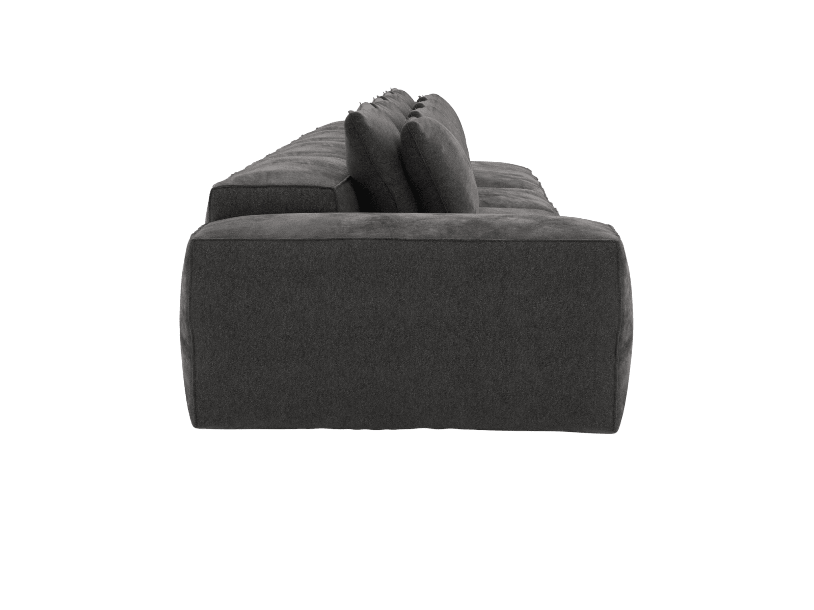 Riley California Charcoal 5 Seater Terminal Right Modular Sofa color California Charcoal