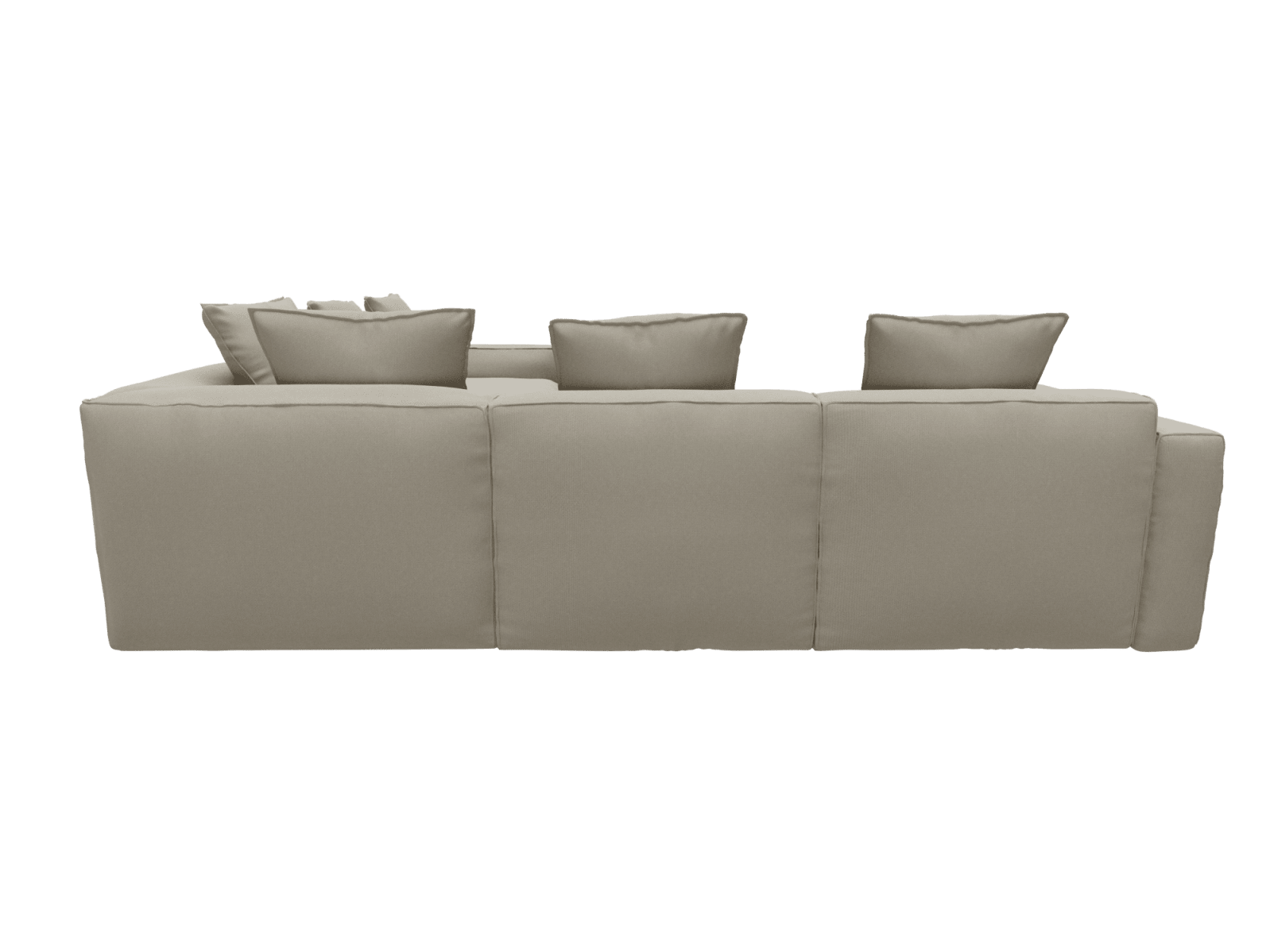 Riley Apt Plaza Natural Corner Sofa - 5 Seater color Plaza Natural