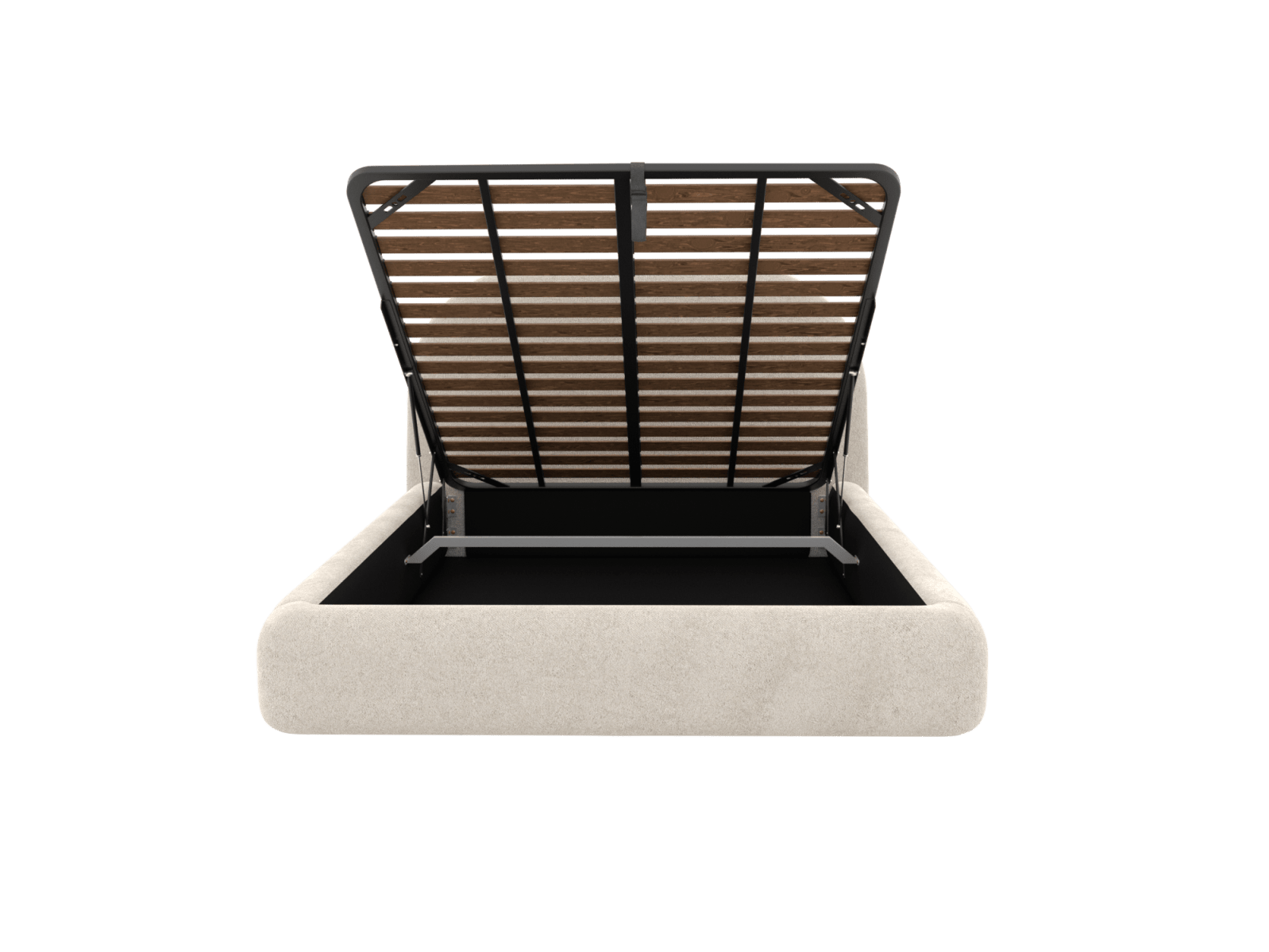 Capri Gas Lift Bed Avon Mineral color Avon Mineral
