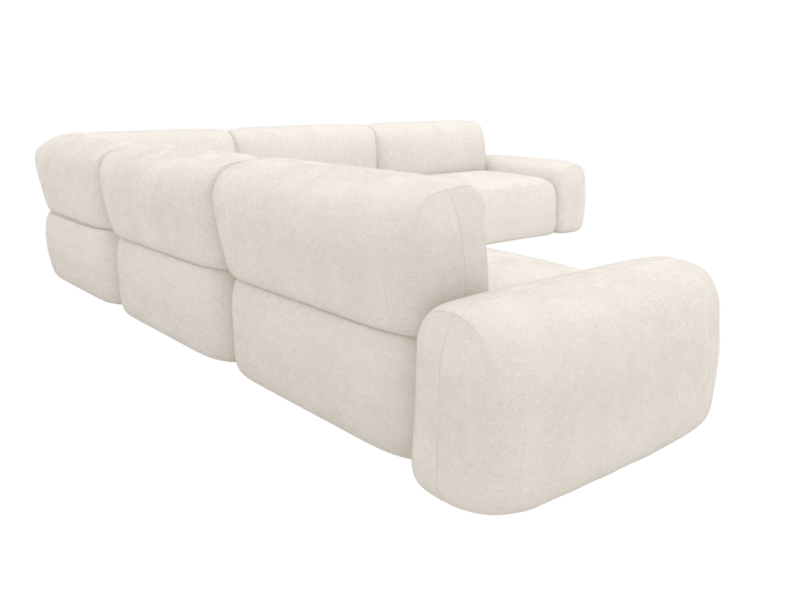 Beckett Tribute Ice Modular Corner Sofa - 7 Seater color Tribute Ice