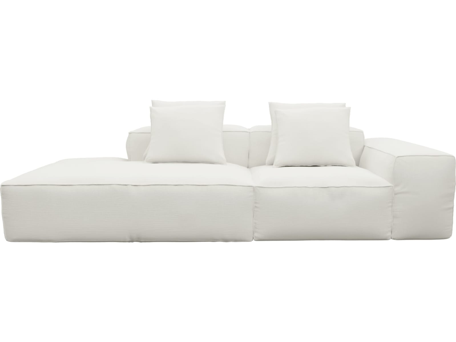 Riley Tribute Shell Modular Sofa - 1x Arm, 1x Armless, 1x Left Terminal color Tribute Shell