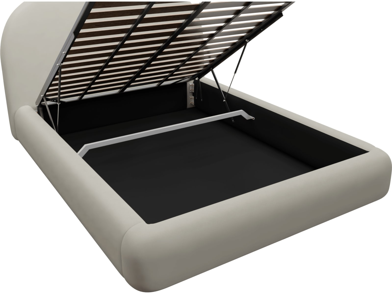 Capri Gas Lift Bed California Ivory color California Ivory