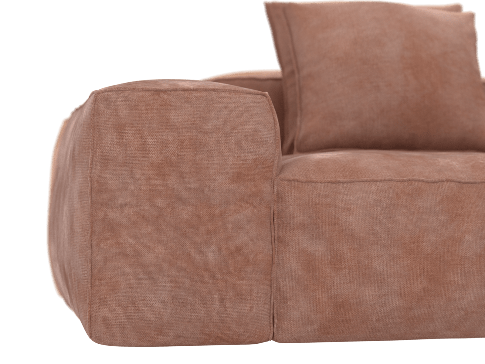Riley Muse Dusk Modular Sofa - 5 Seater Right Terminal color Muse Dusk