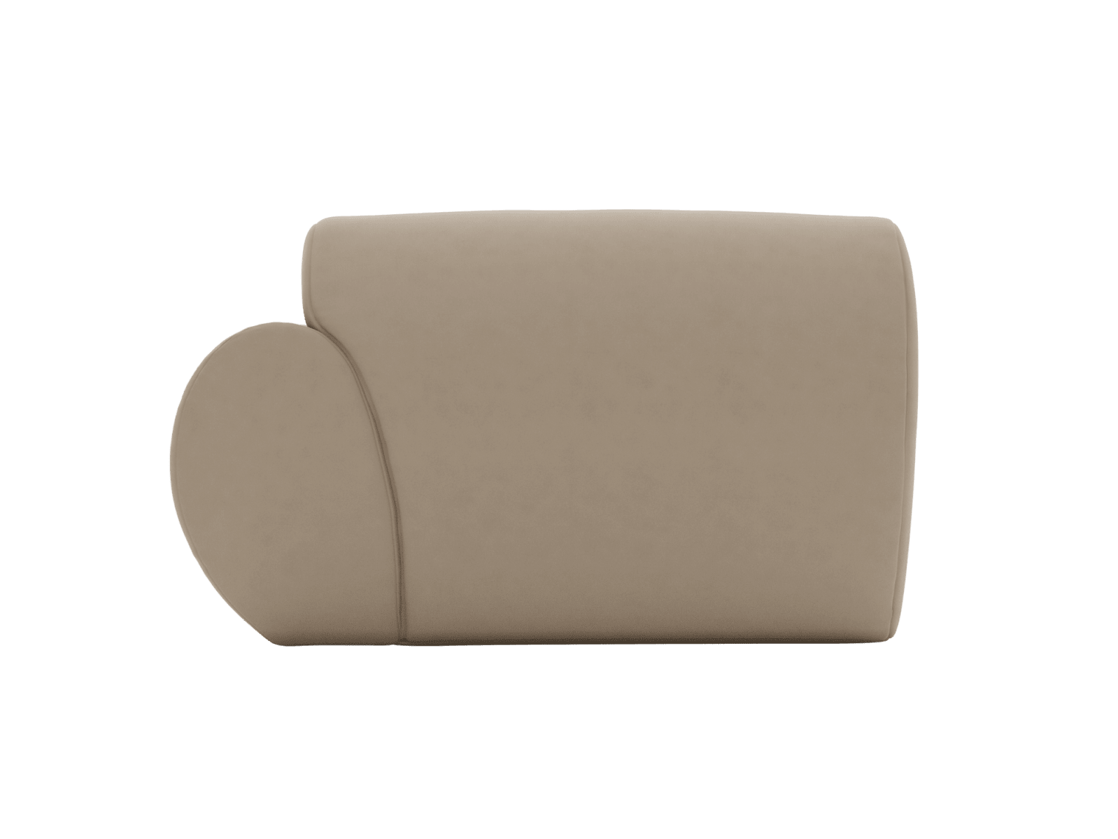Malmo Blaze Latte Chaise Right Arm Facing Sofa Module color Blaze Latte
