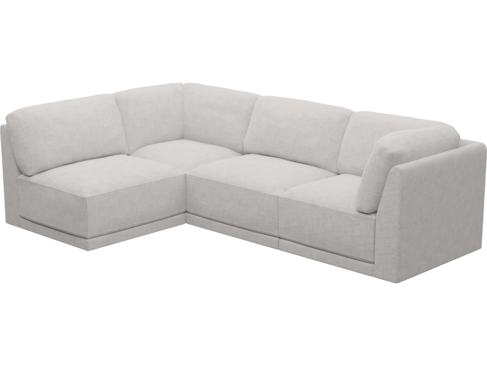 Emily Modular Sofa Avon Mineral - 4 Piece color Avon Mineral