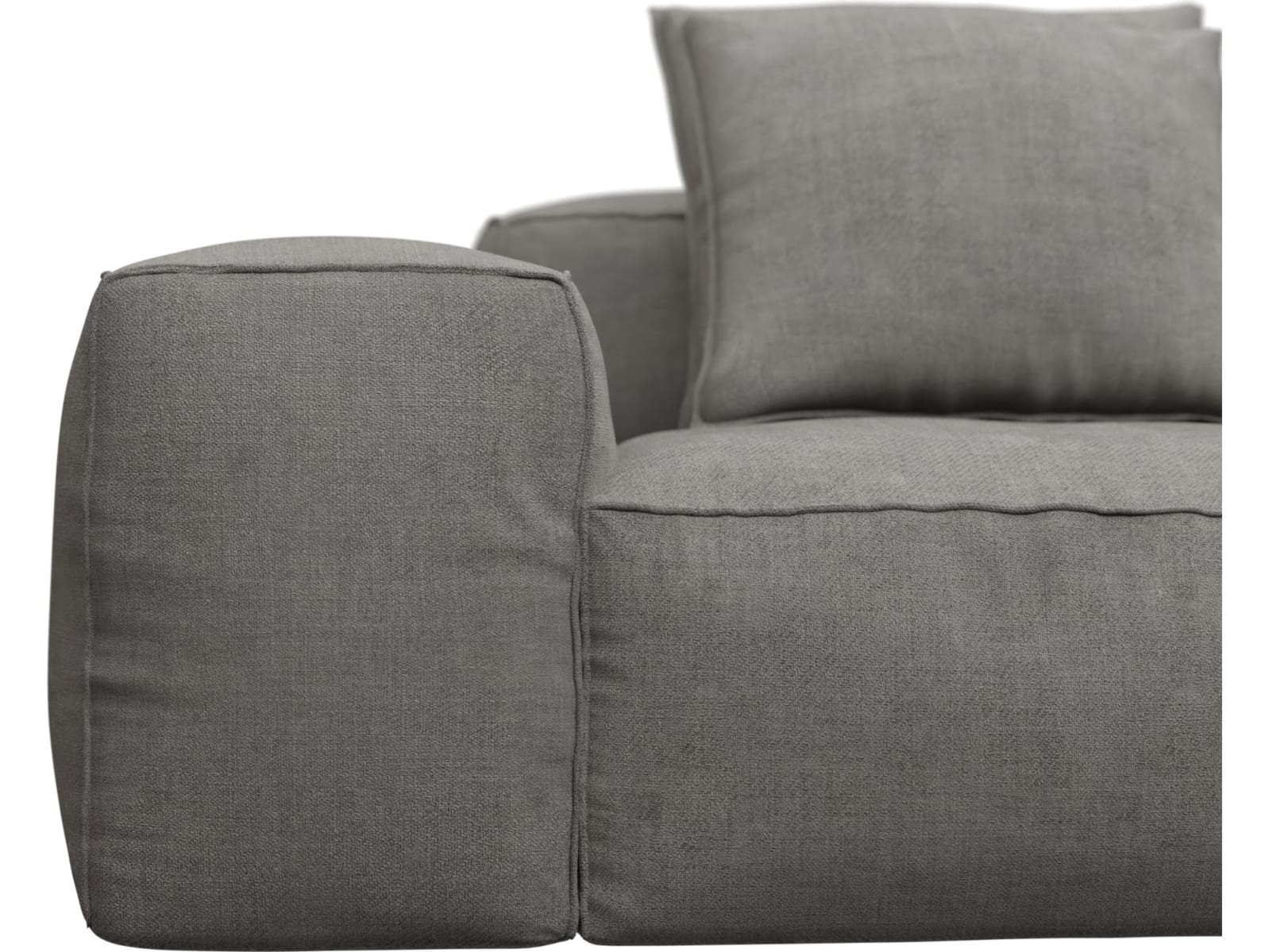 Riley Isla Soft Grey Modular Sofa - 1x Arm, 2x Armless, 1x Right Terminal color Isla Soft Grey