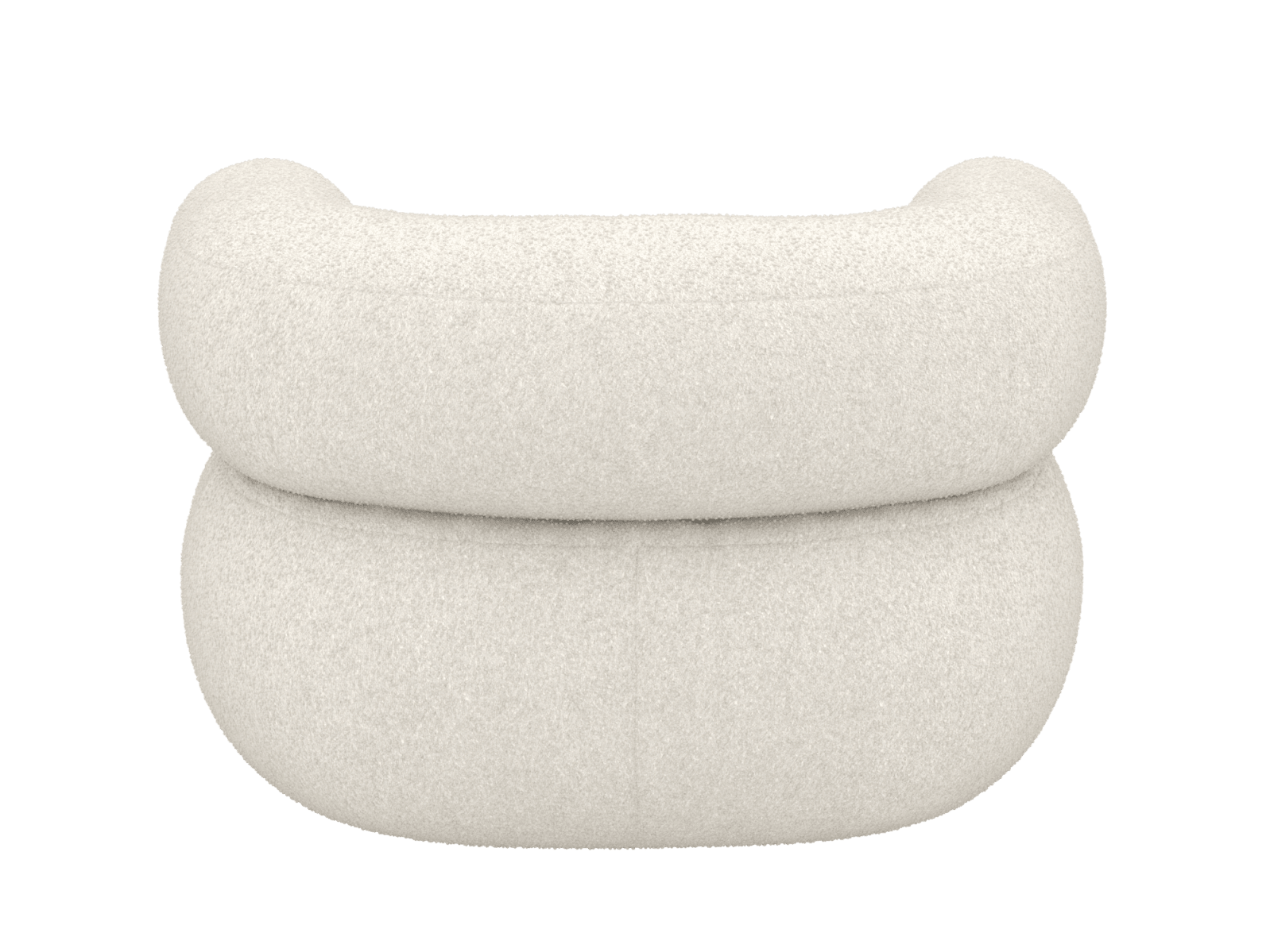 Colette Boucle Ivory Swivel Armchair color Boucle Ivory