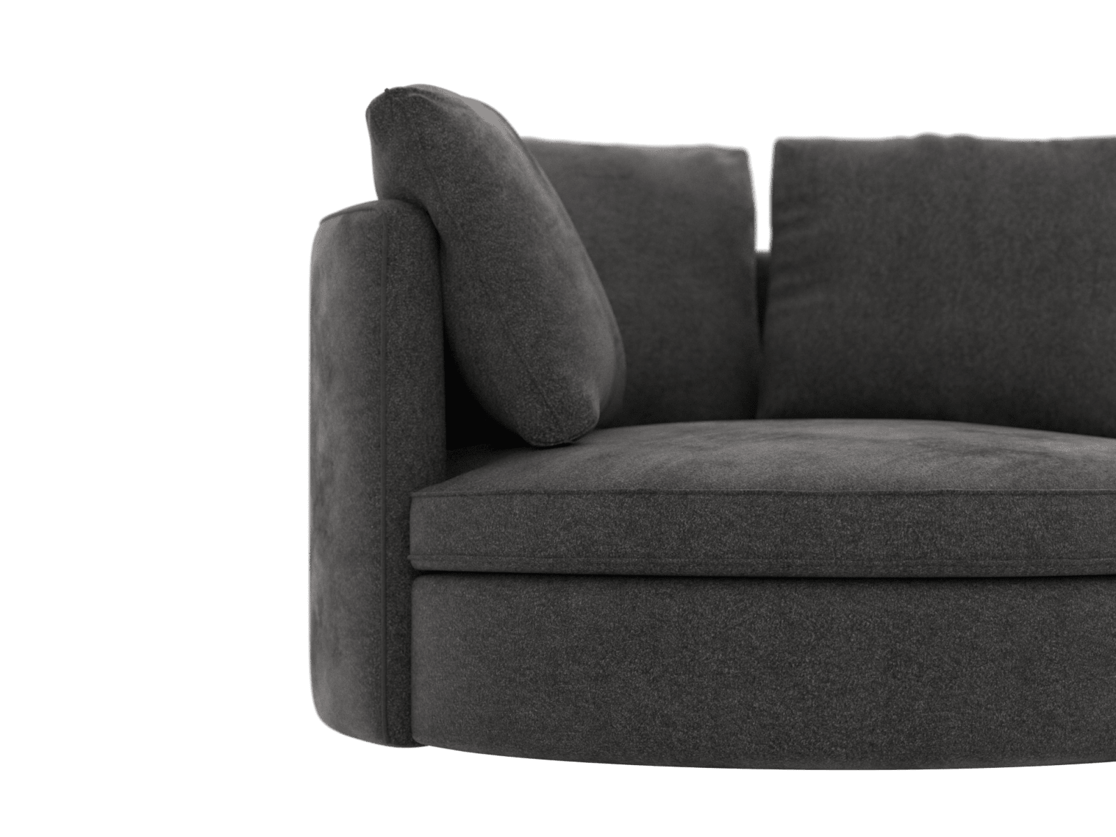 Adore California Charcoal Swivel Chair color California Charcoal