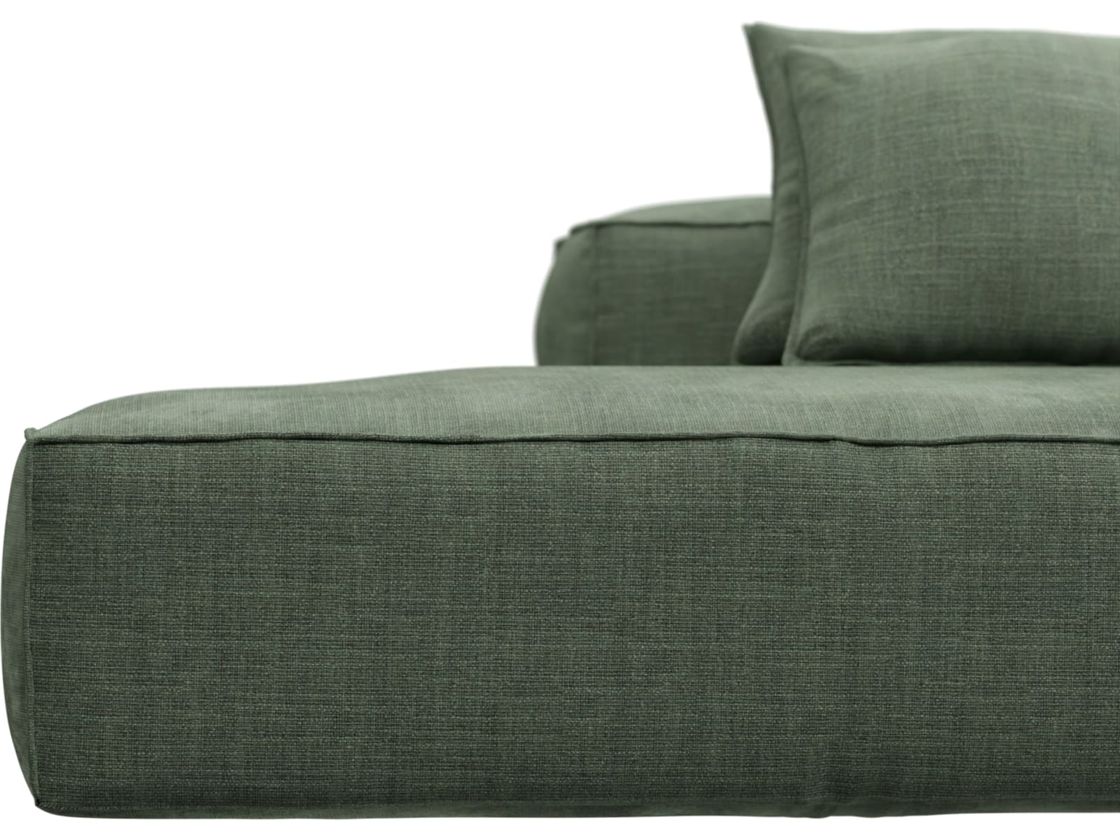 Riley Tribute Dark Jade Modular Sofa - 1x Arm, 1x Armless, 1x Left Terminal color Tribute Dark Jade