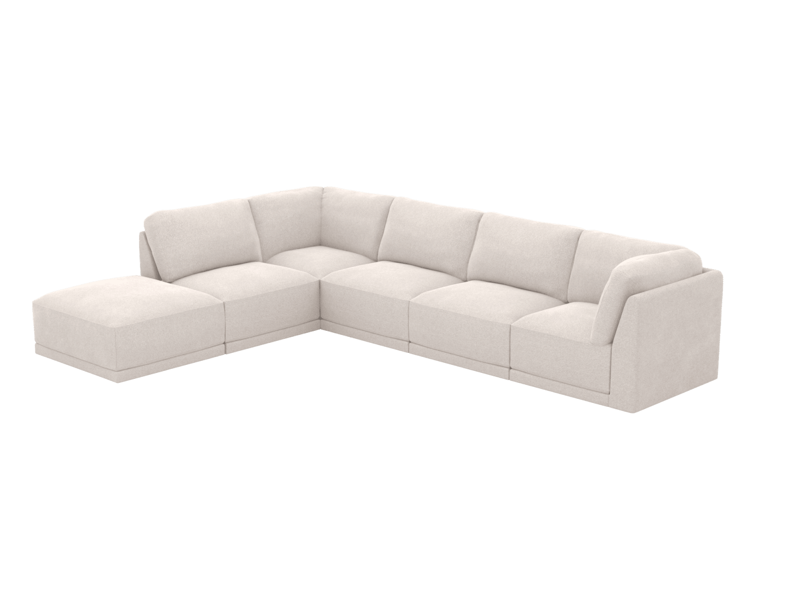 Emily Toorak Pearl Modular Sofa - 6 Seater color Toorak Pearl