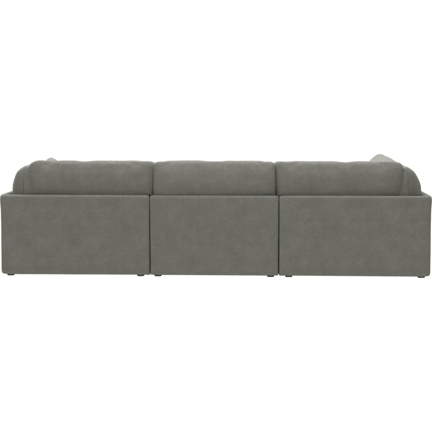 Finley Toorak Pebble Modular Sofa - 5 Seater LAF Terminal color Toorak Pebble