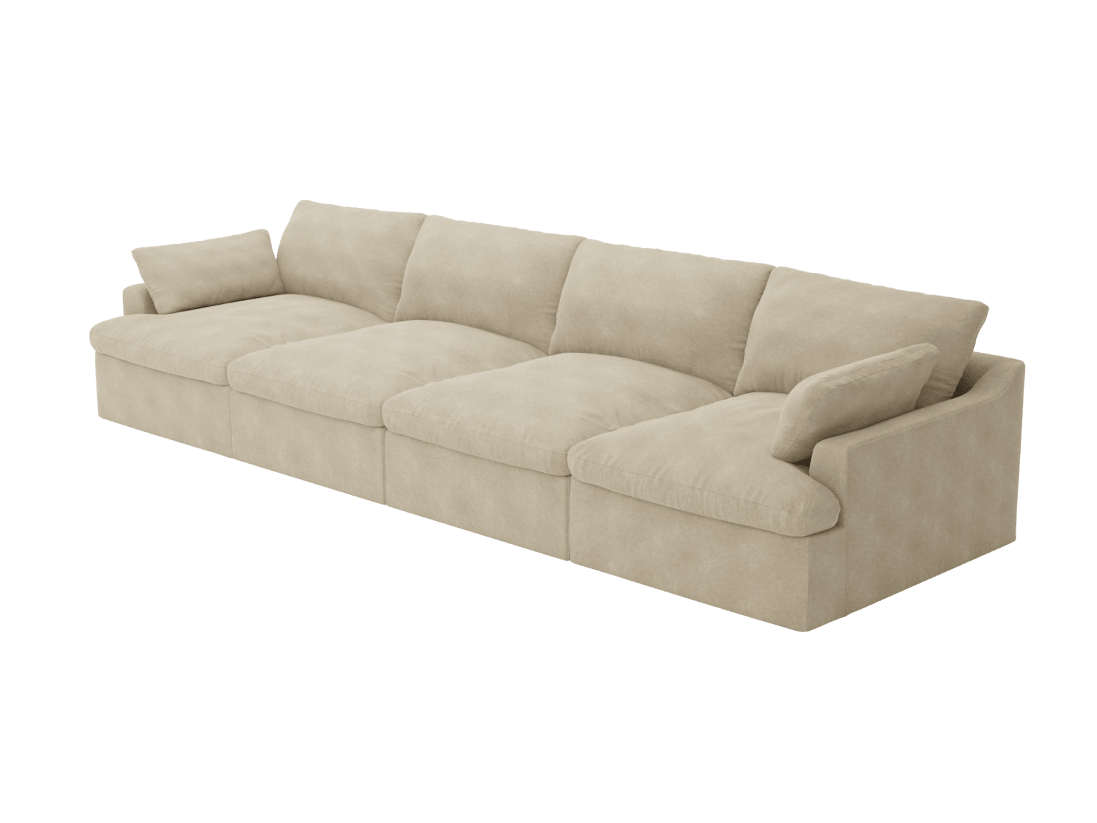 Retreat Avon Taupe Modular Sofa - 4 Piece color Avon Taupe