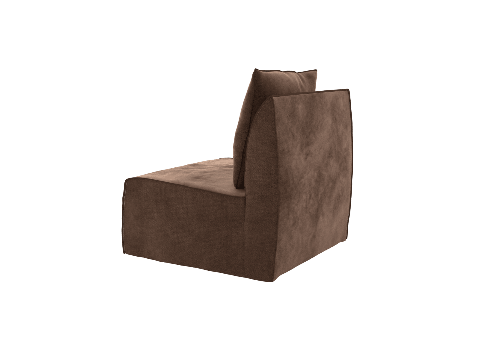 Como Muse Chocolate Slipper Chair color Muse Chocolate
