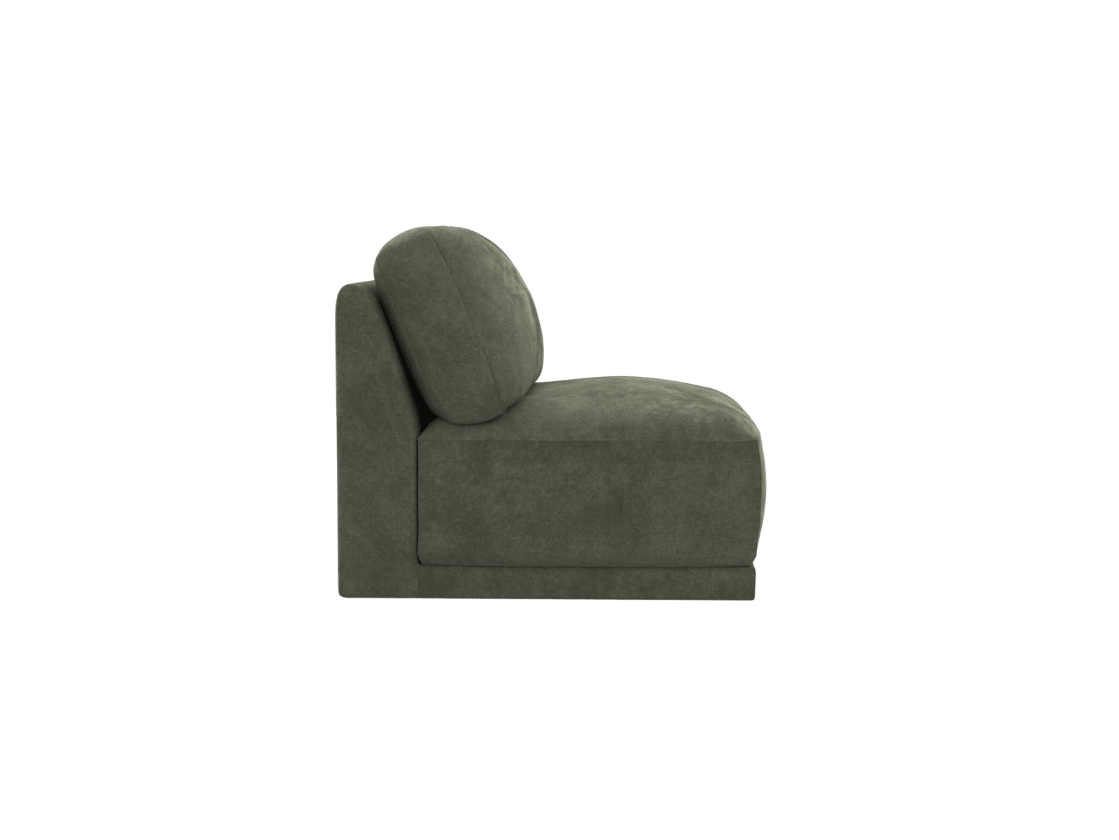 Emily Armless Chair Module Muse Forest color Muse Forest