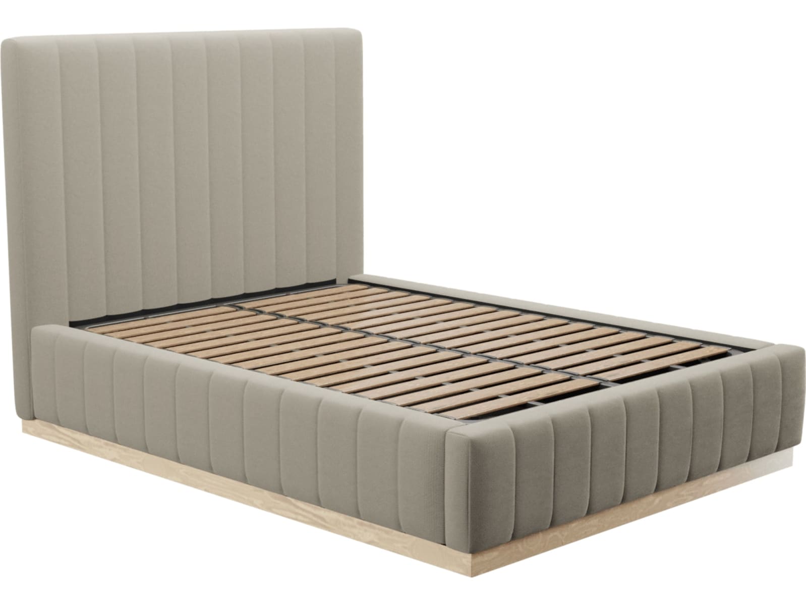 Brentwood Gas Lift Bed Plaza Natural color Plaza Natural