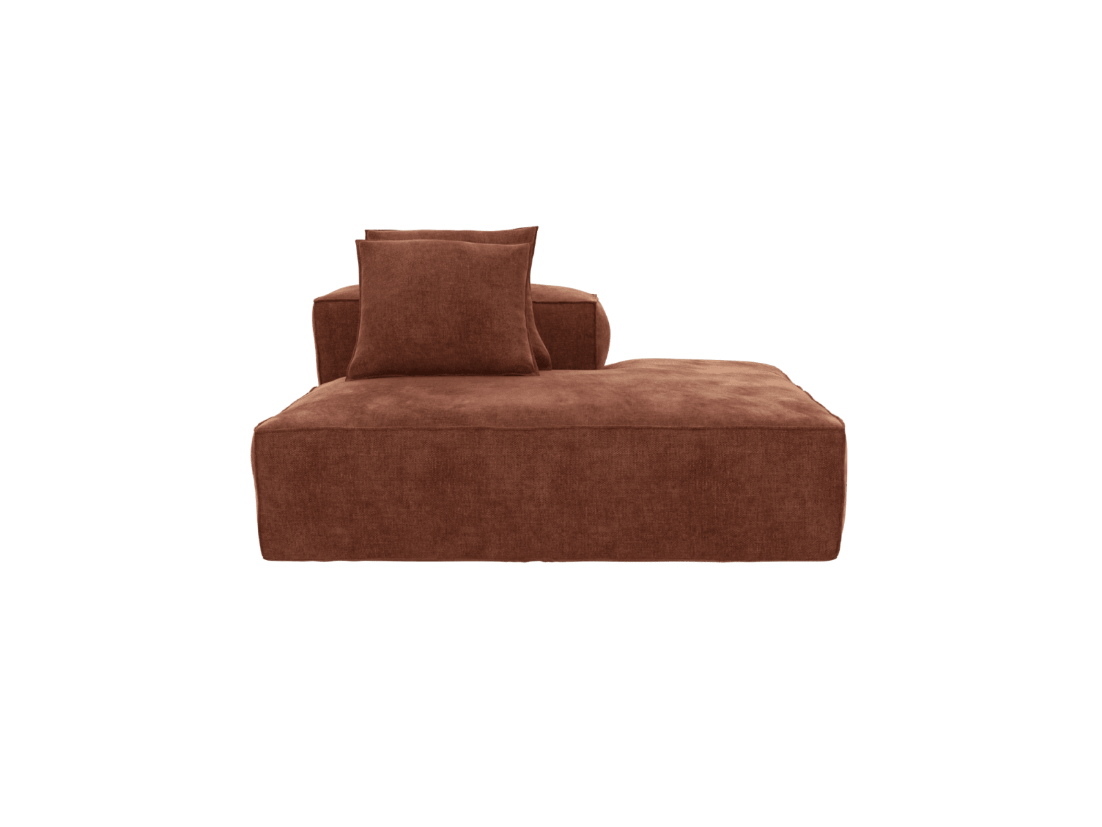 Riley Sofa Modules Slip Covers Muse Rust color Muse Rust