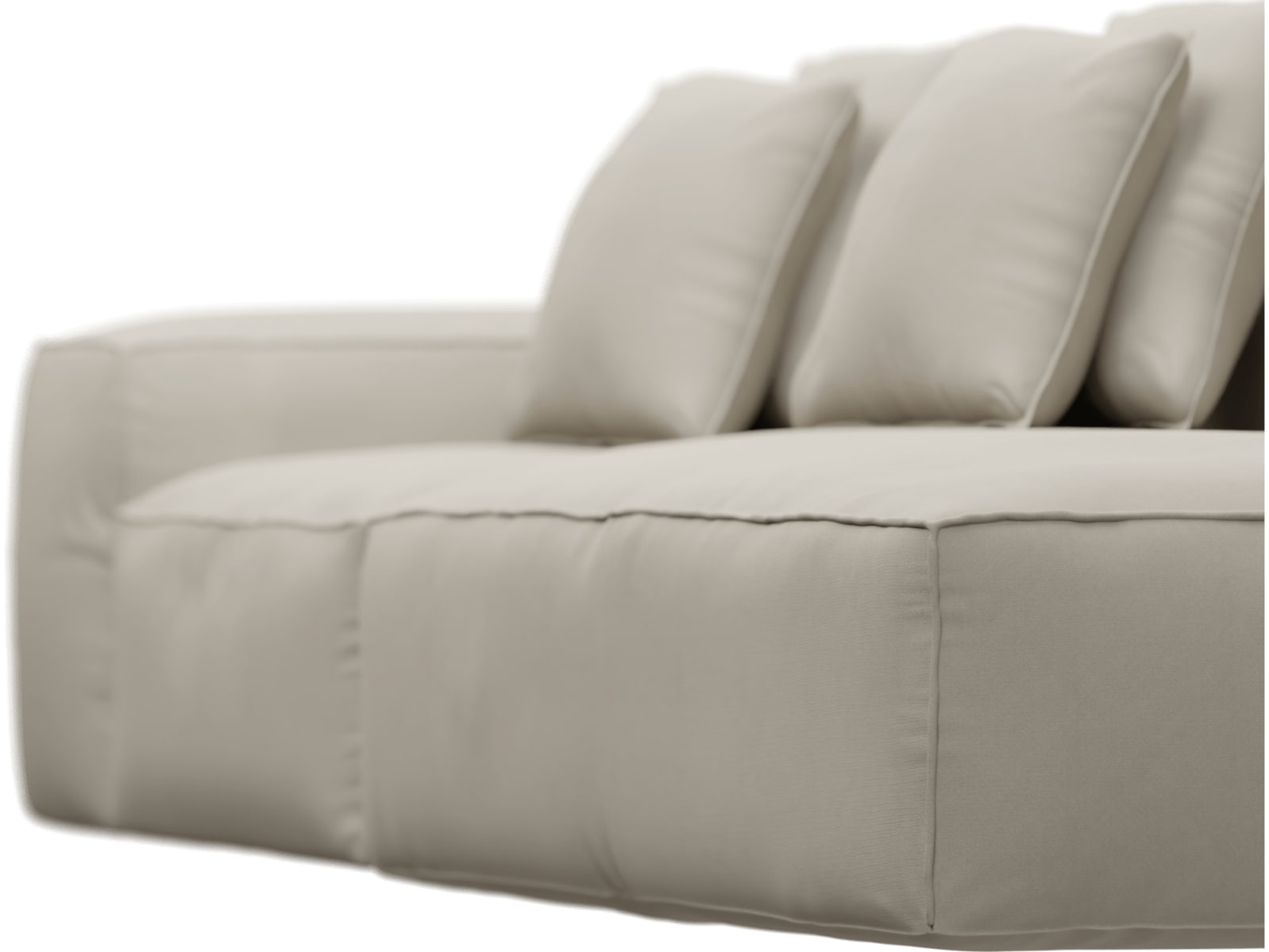 Riley Isla Sea Pearl Modular Sofa - 1x Arm, 1x Armless, 1x Right Terminal color Isla Sea Pearl