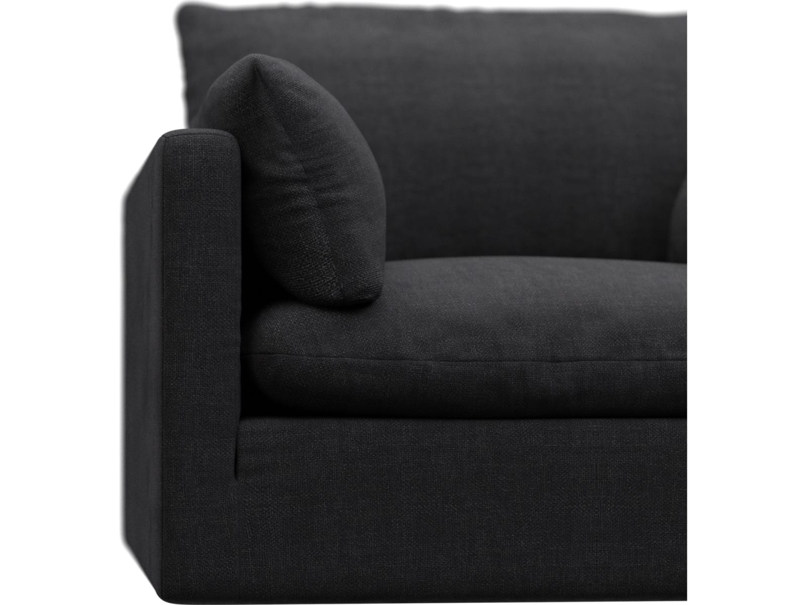 Willow Plaza Flint Grey Armchair color Plaza Flint Grey