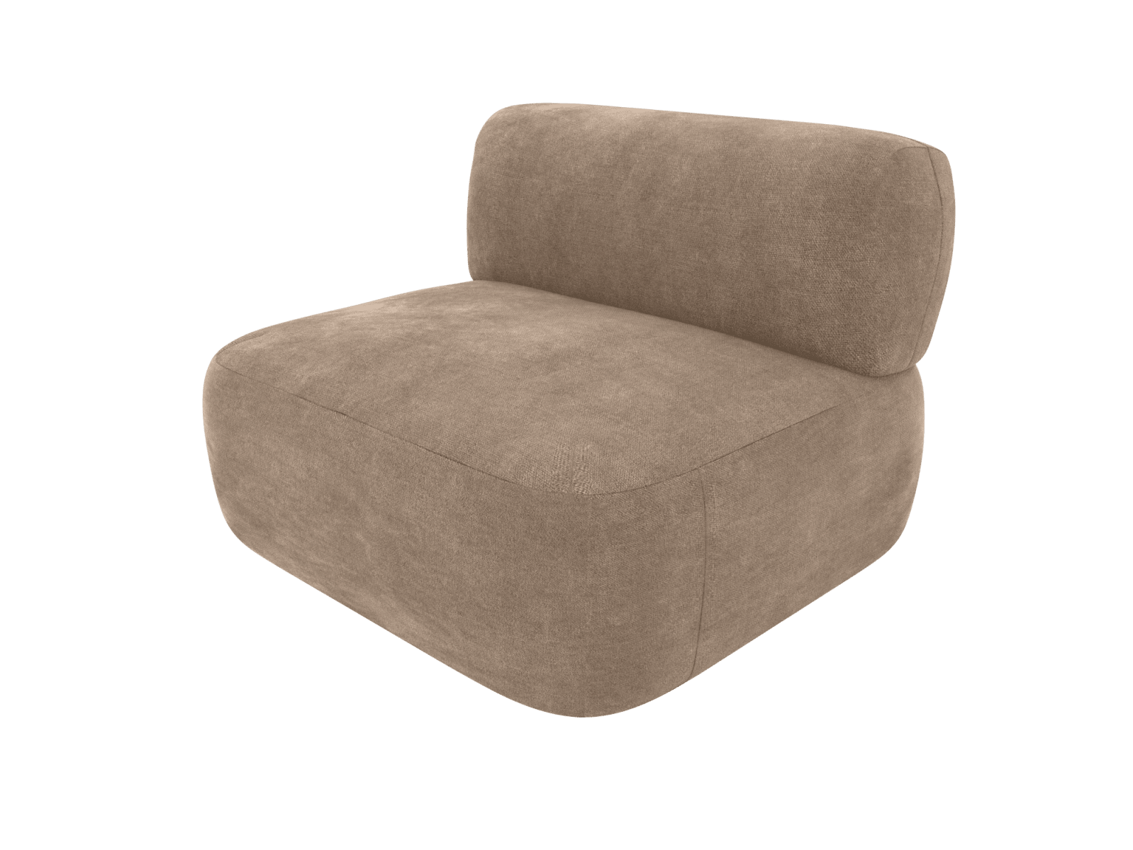 Beckett Tribute Walnut Sofa Module Armless color Tribute Walnut