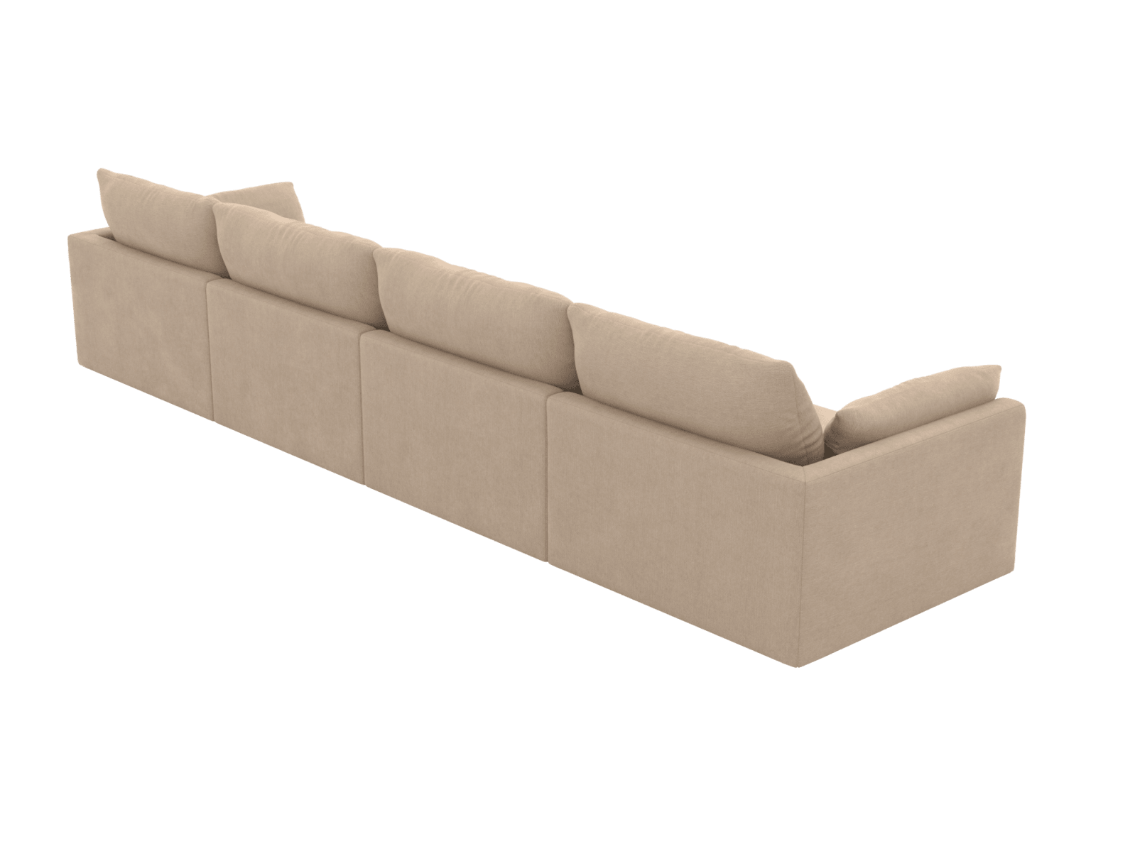 Willow Muse Driftwood Modular Sofa - 4 Seater color Muse Driftwood