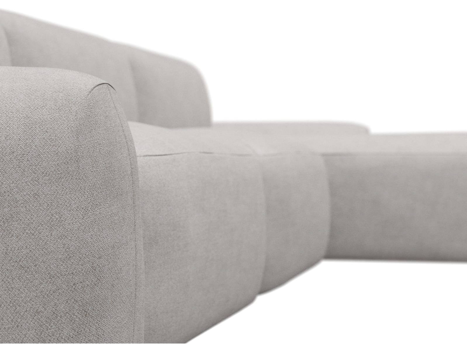 Beckett Avon Mineral Chaise Sofa - 3 Seater color Avon Mineral