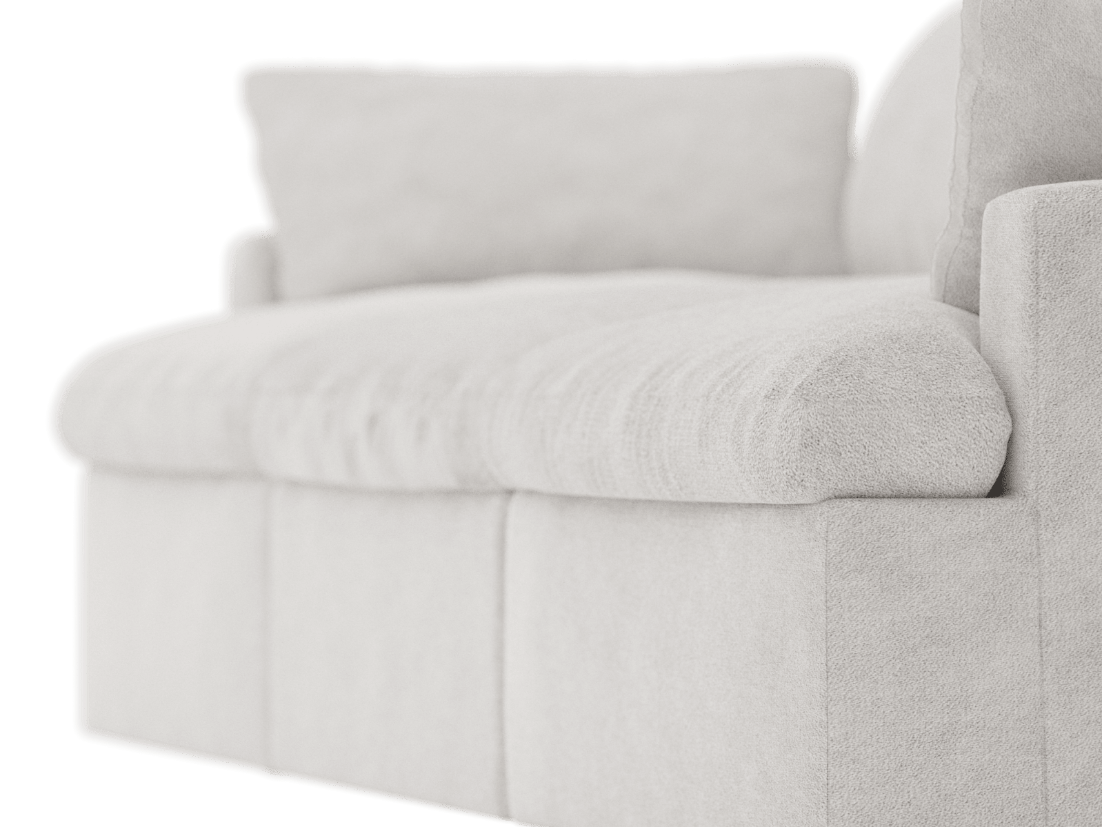 Retreat California Ivory Modular Sofa - 3 Piece color California Ivory