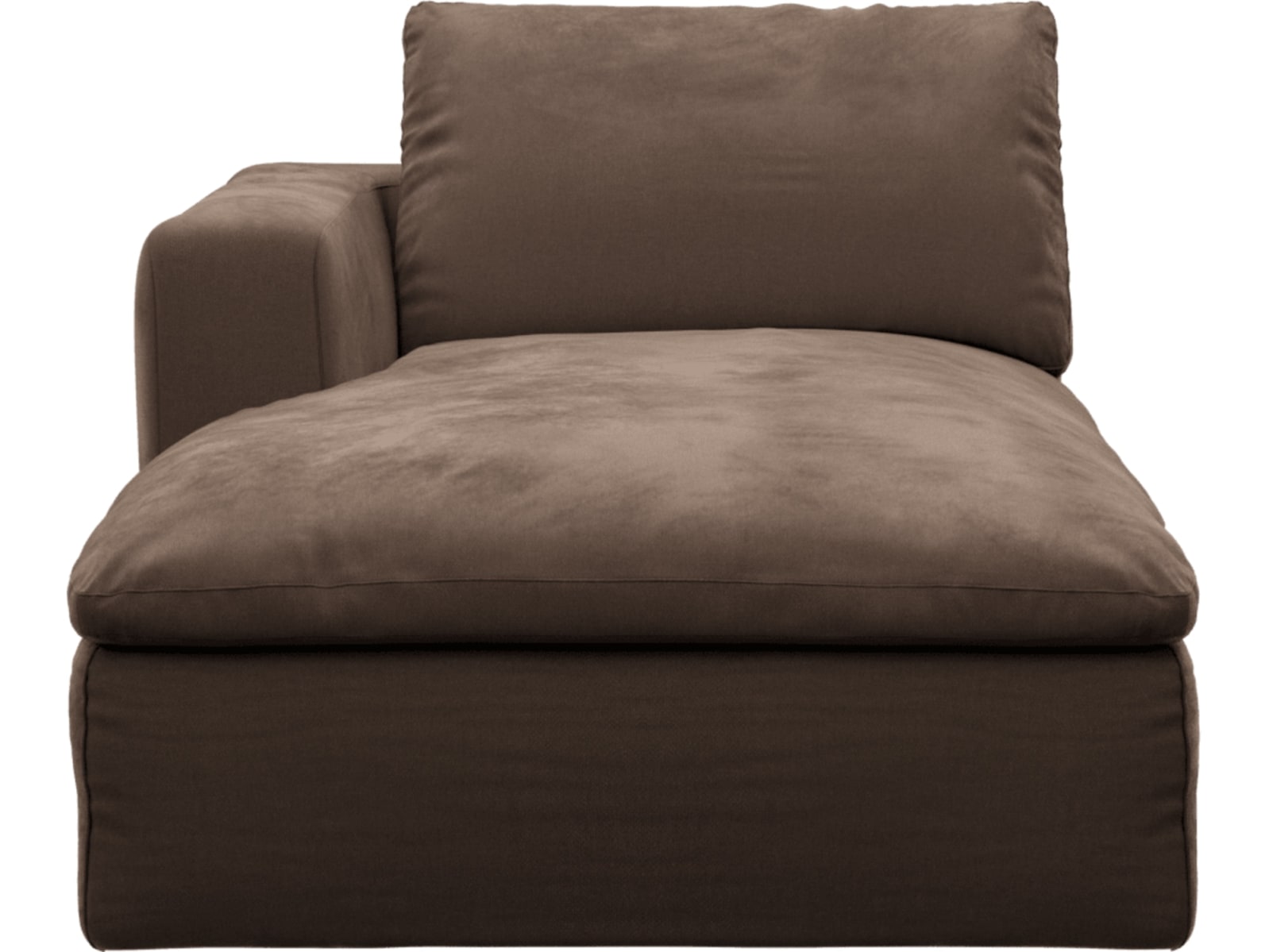 Cloud Deep Chaise Left Module Muse Chocolate color Muse Chocolate