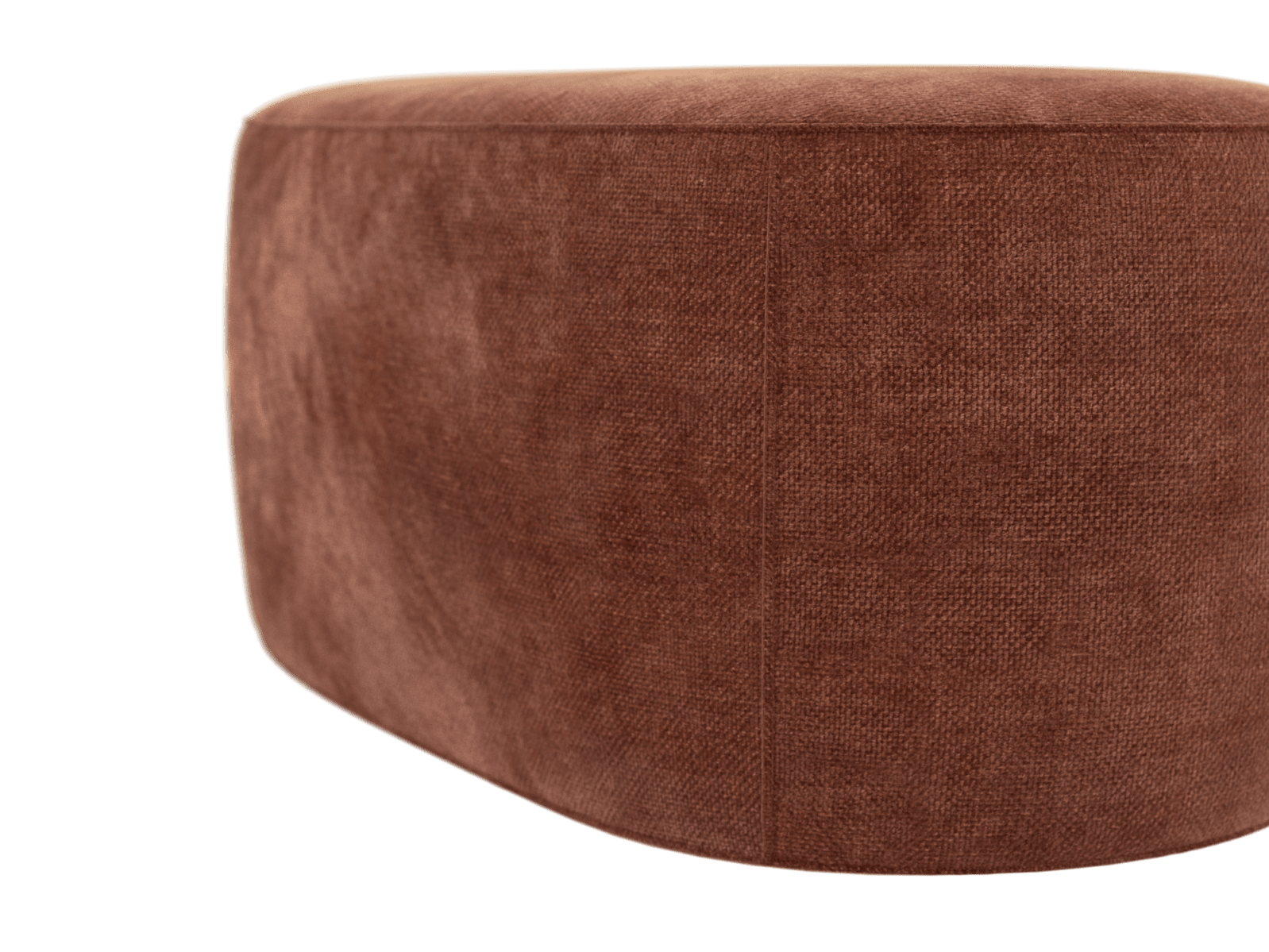 Buy Mira Muse Rust Pebble Ottoman - 81cm - James Lane Australia