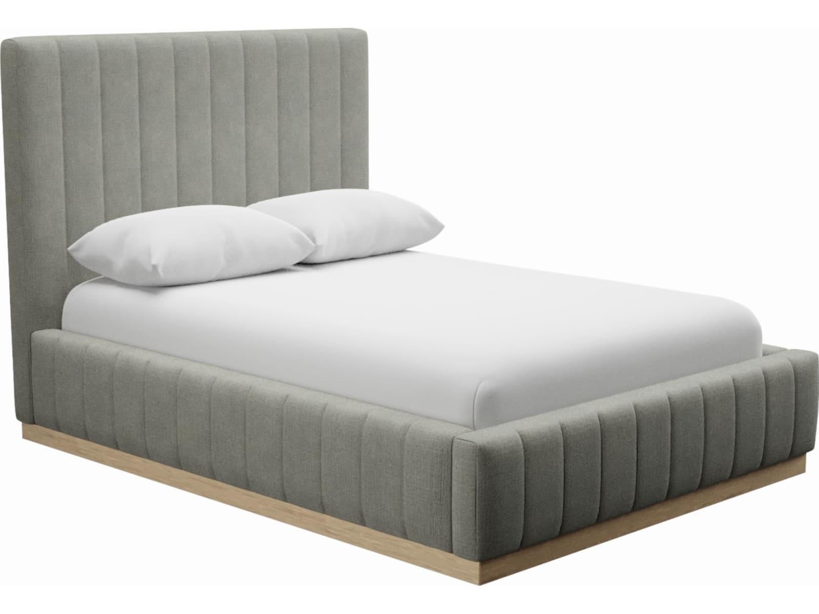 Brentwood Gas Lift Bed Toorak Pebble color Toorak Pebble