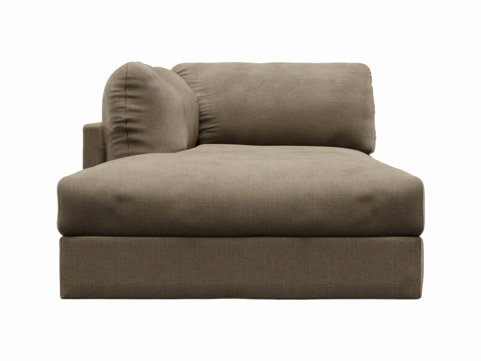 Finley Tribute Walnut Left Arm Facing Chaise Module color Tribute Walnut